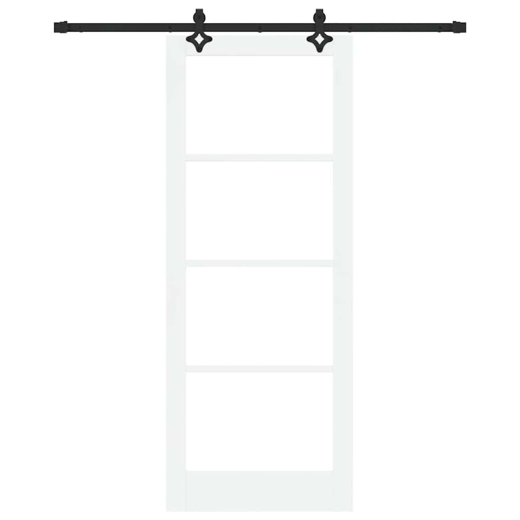 Porta Scorrevole ORKDAL Bianco e Nero 83 x 211 cm