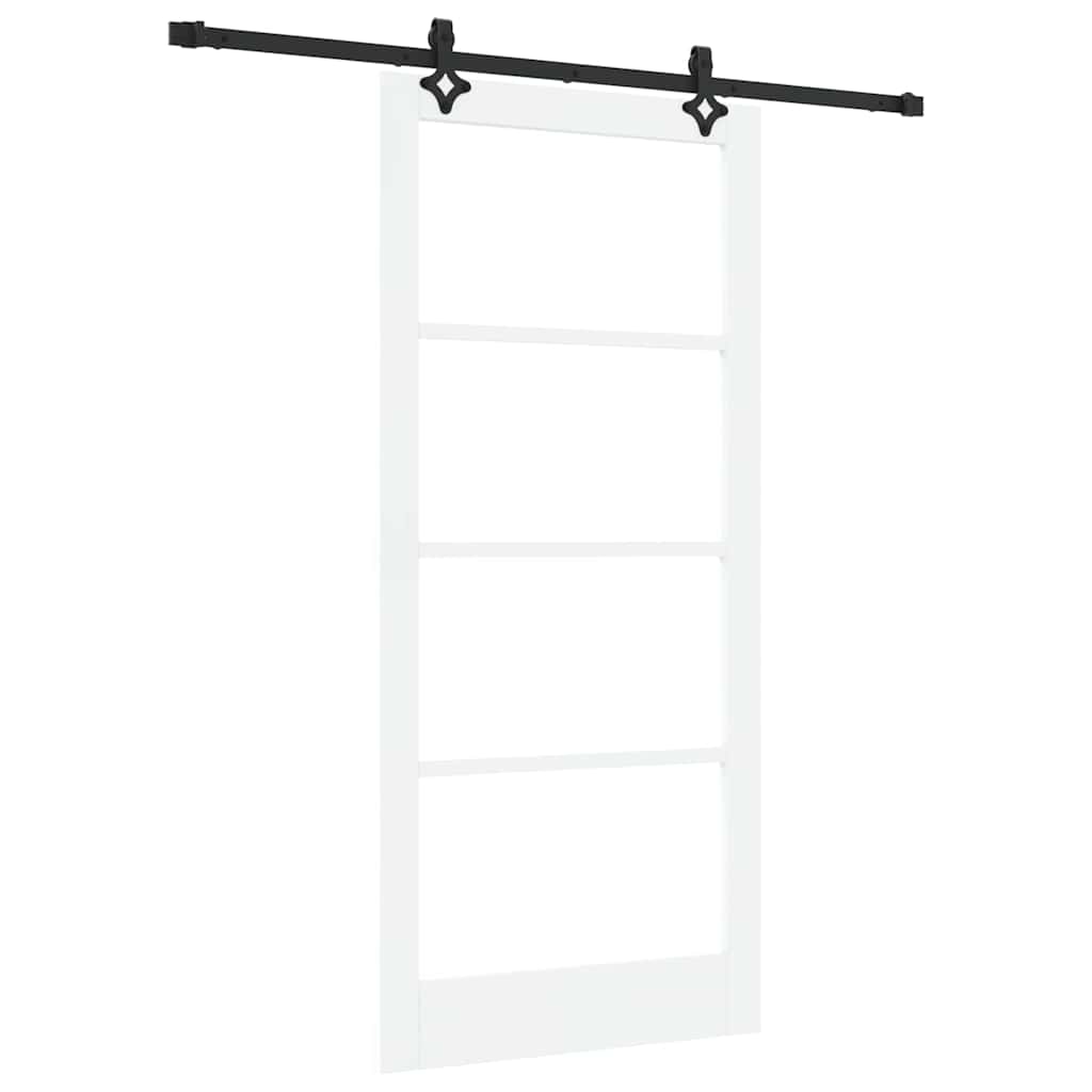 Porta Scorrevole ORKDAL Bianco e Nero 93 x 202 cm