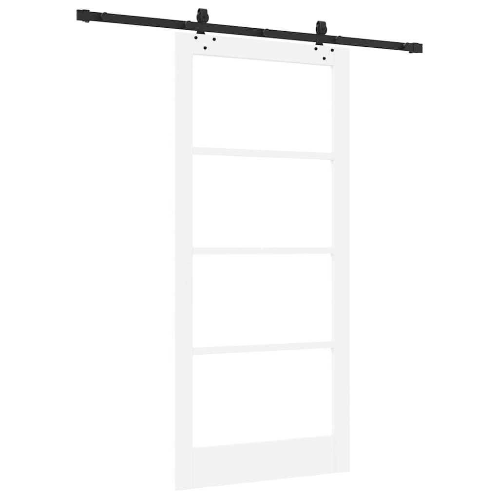 Porta Scorrevole ORKDAL Bianco e Nero 93 x 202 cm