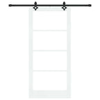 Porta Scorrevole ORKDAL Bianco e Nero 93 x 202 cm