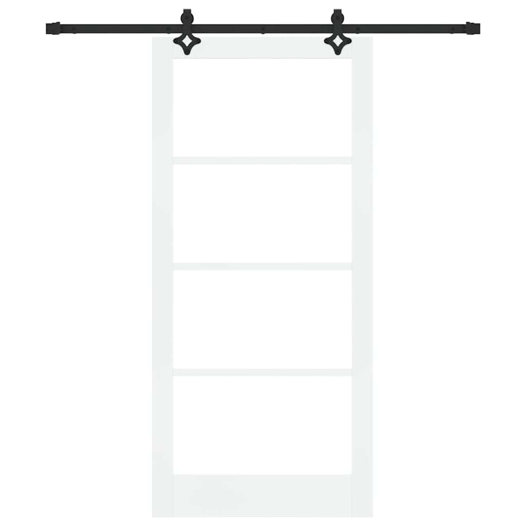 Porta Scorrevole ORKDAL Bianco e Nero 93 x 202 cm