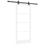 Porta scorrevole ORKDAL bianco e nero 93 x 211 cm