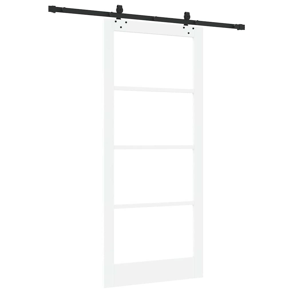 Porta scorrevole ORKDAL bianco e nero 93 x 211 cm