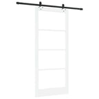 Porta scorrevole ORKDAL bianco e nero 93 x 211 cm