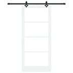 Porta scorrevole ORKDAL bianco e nero 93 x 211 cm