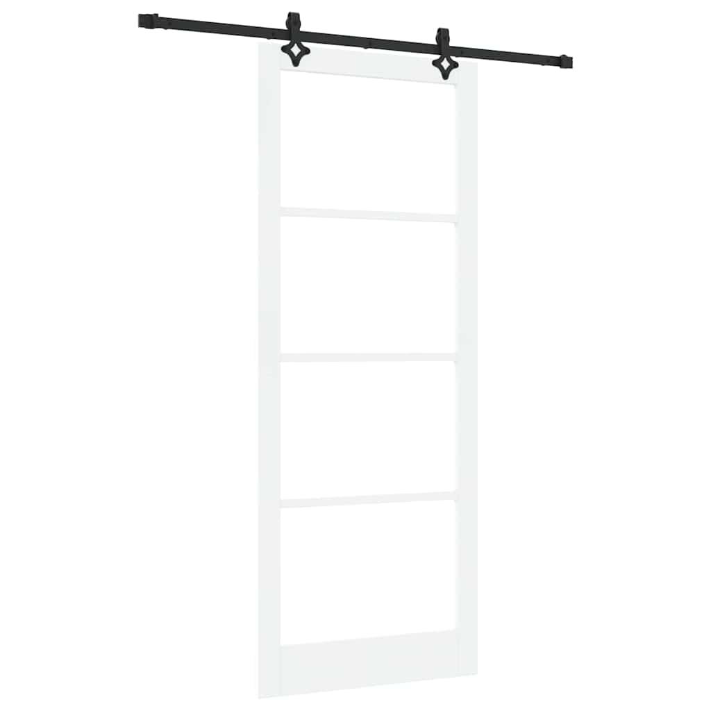 Porta scorrevole ORKDAL bianco e nero 93 x 232 cm