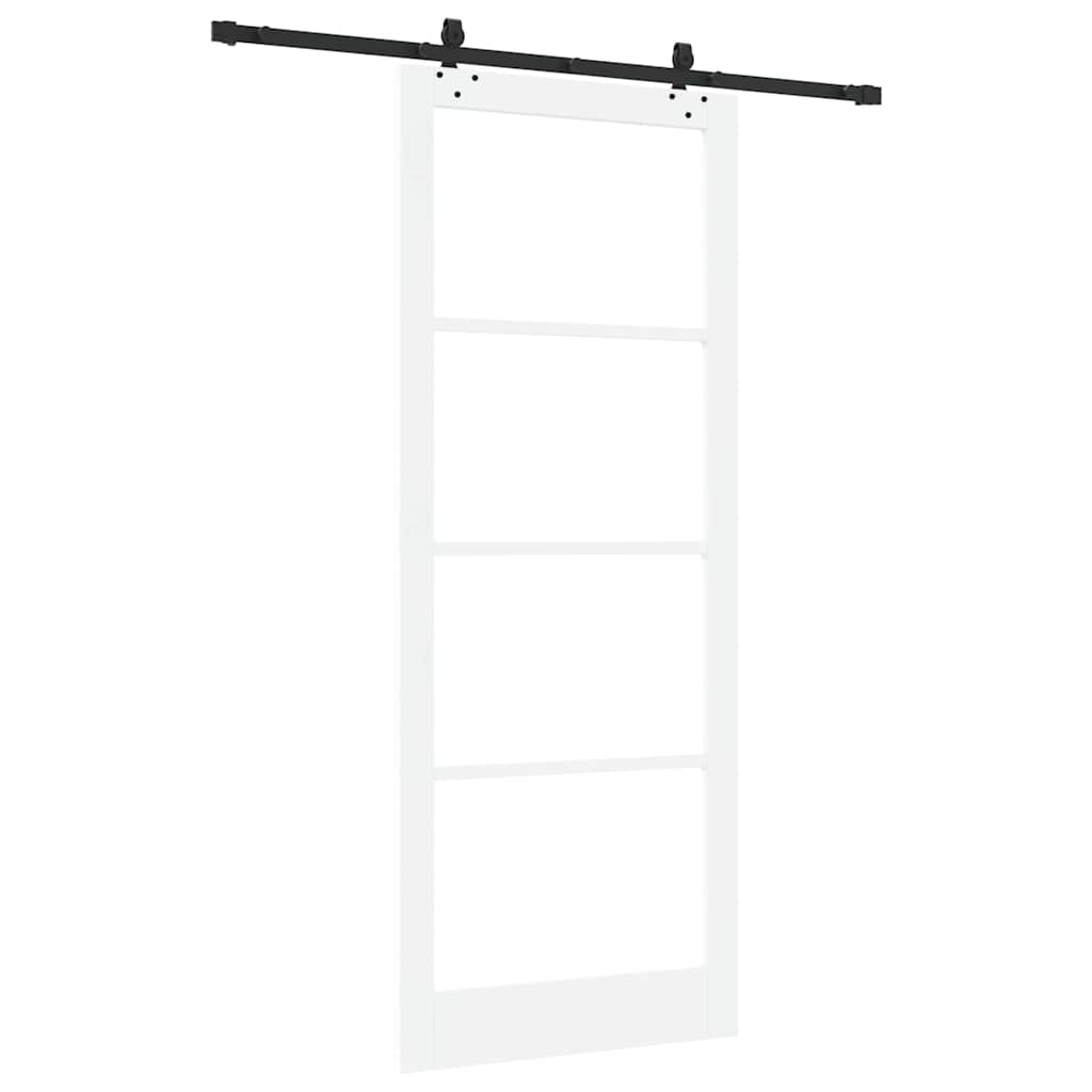 Porta scorrevole ORKDAL bianco e nero 93 x 232 cm