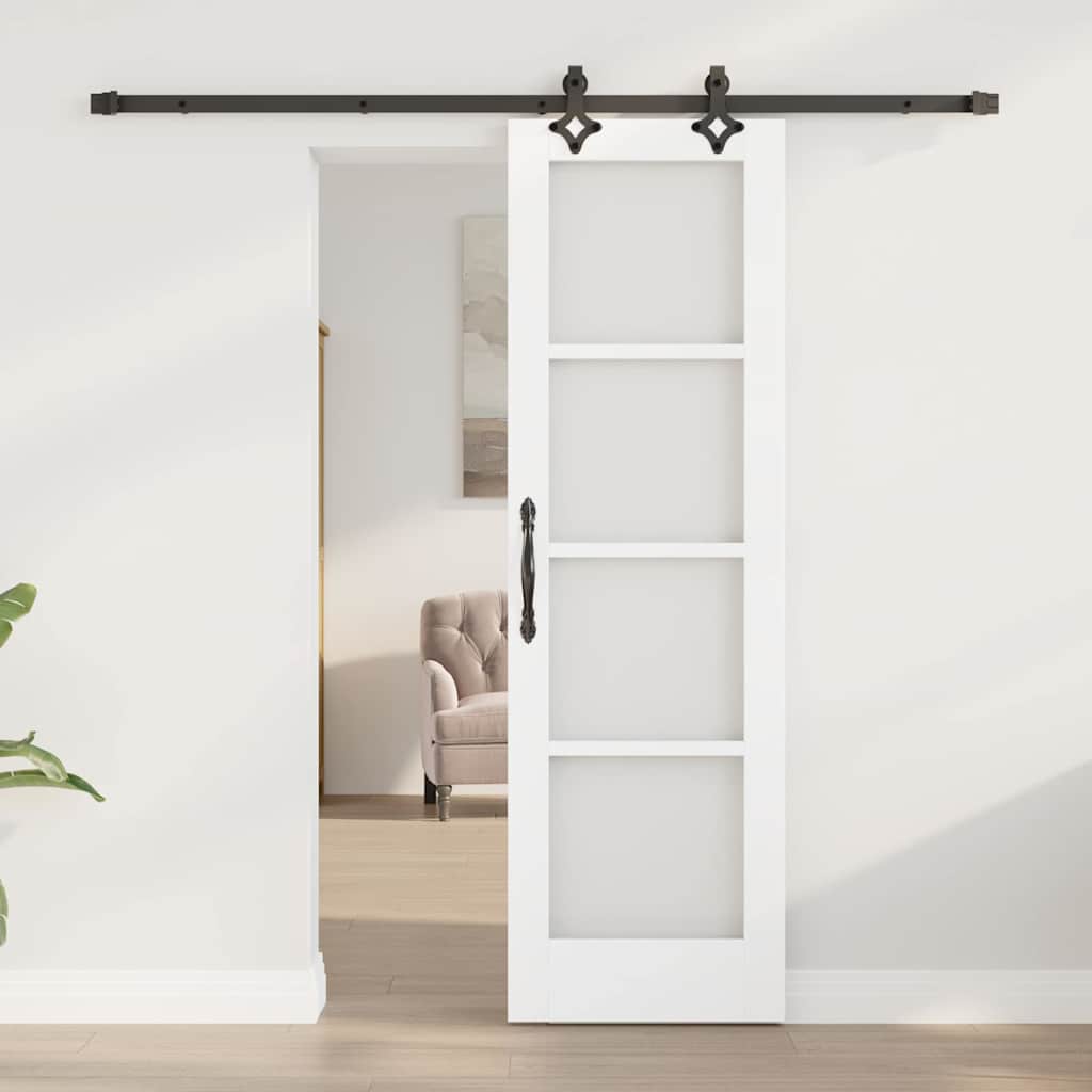 Porta Scorrevole ORKDAL Bianco e Nero 61 x 198,5 cm