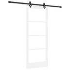 Porta scorrevole ORKDAL bianco e nero 83 x 202 cm
