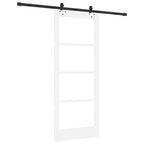 Porta scorrevole ORKDAL bianco e nero 83 x 202 cm