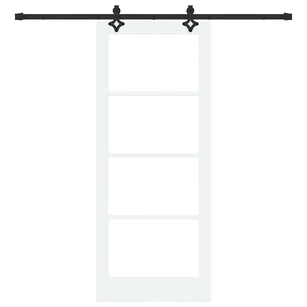 Porta scorrevole ORKDAL bianco e nero 83 x 202 cm