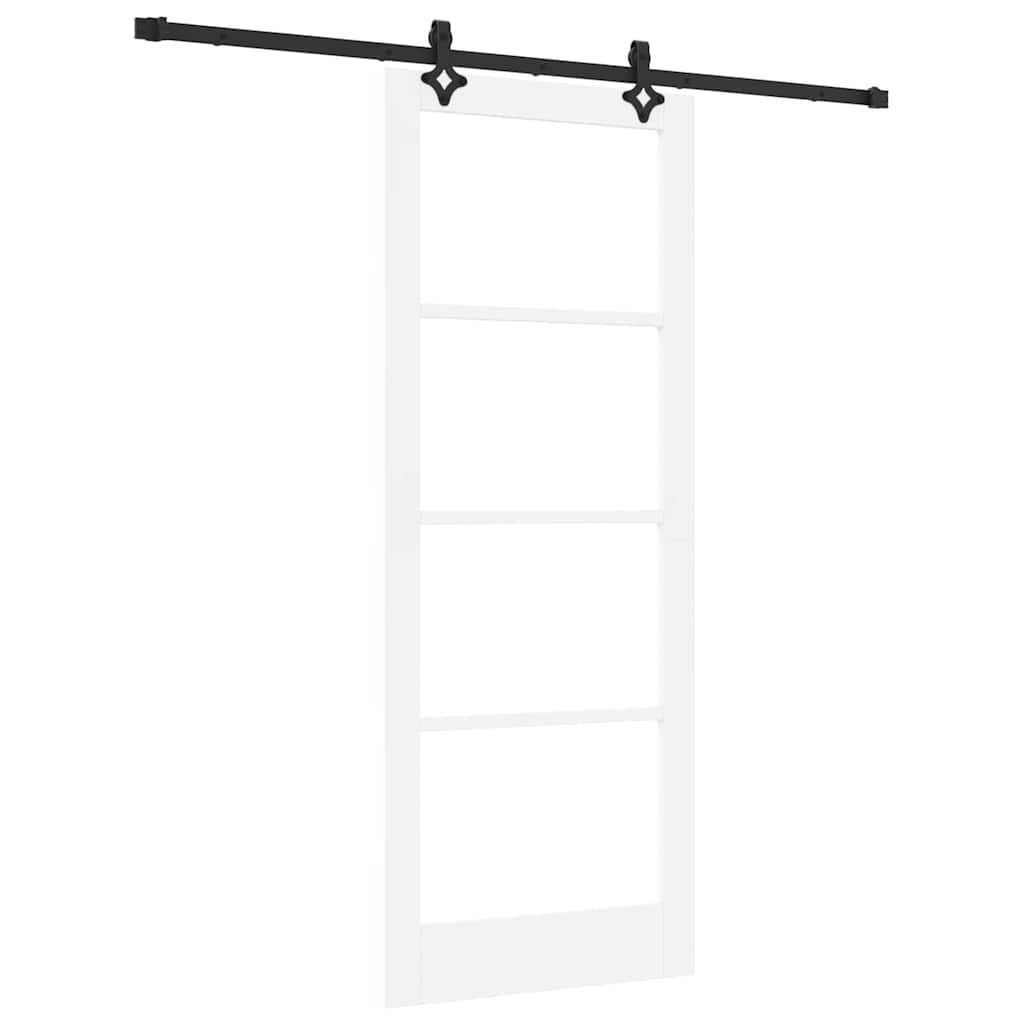 Porta scorrevole ORKDAL bianco e nero 83 x 211 cm