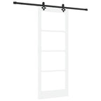 Porta scorrevole ORKDAL bianco e nero 83 x 211 cm