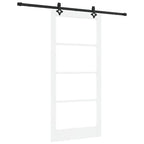 Porta scorrevole ORKDAL bianco e nero 93 x 202 cm