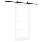 Porta scorrevole ORKDAL bianco e nero 93 x 202 cm