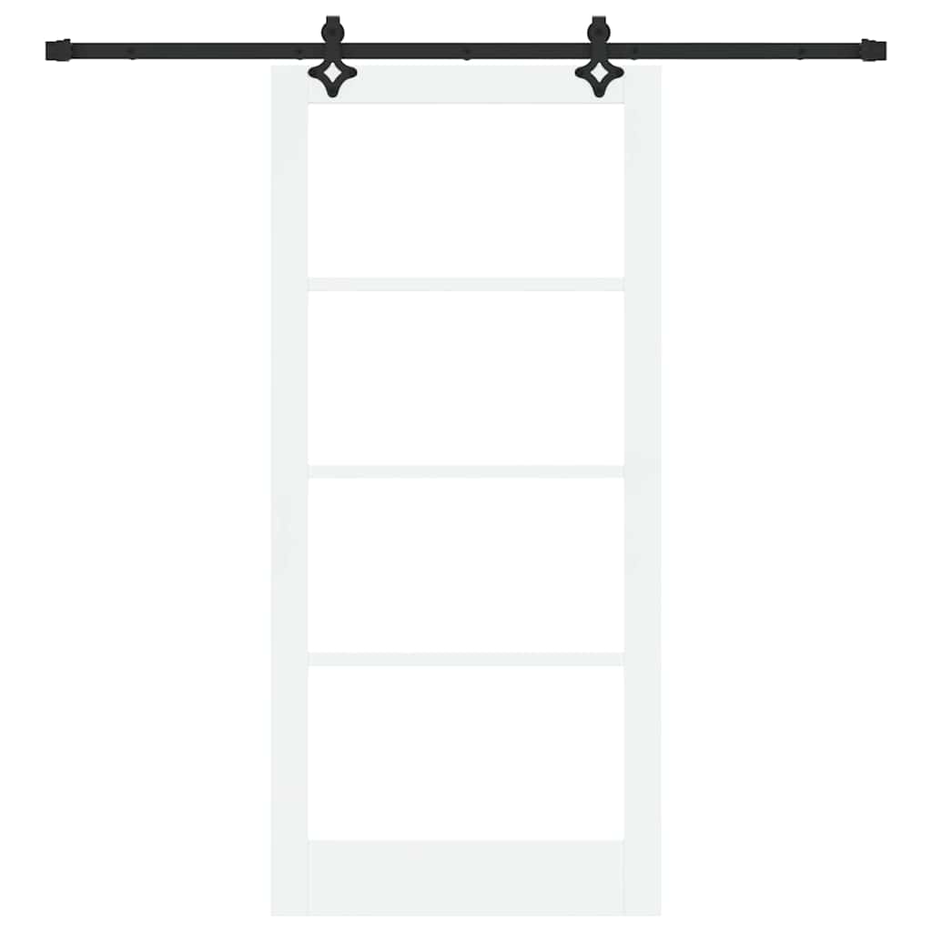 Porta scorrevole ORKDAL bianco e nero 93 x 202 cm