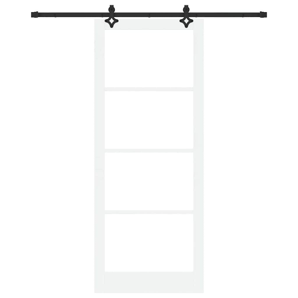 Porta Scorrevole ORKDAL Bianco e Nero 93 x 232 cm