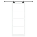 Porta Scorrevole ORKDAL Bianco e Nero 93 x 232 cm