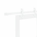 Porta scorrevole in legno massello bianco 61 x 198,5 cm