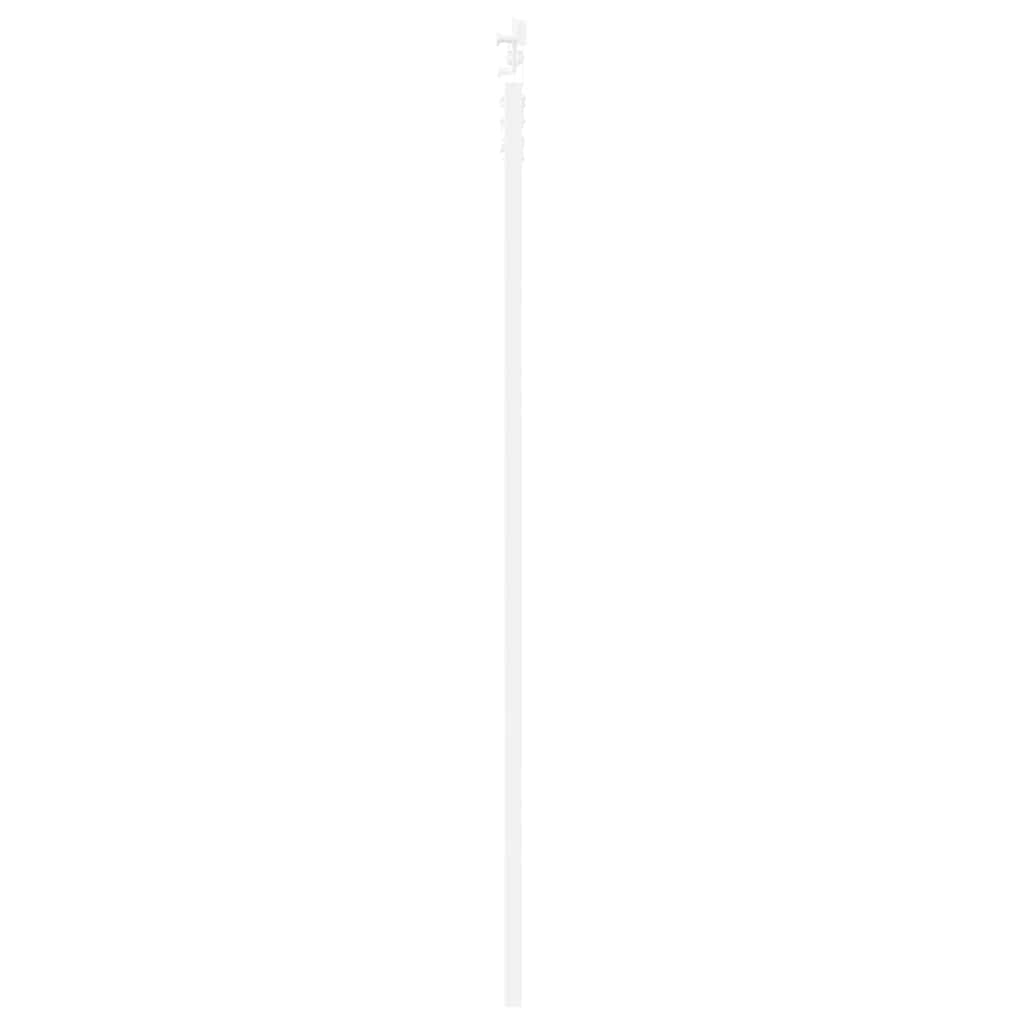Porta Scorrevole Bianco 93 x 202 cm Legno Massello Pino e Vetro