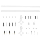 Porta Scorrevole in Legno Massello di Pino e Vetro Naturale 93 x 202 cm