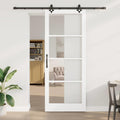 Porta Scorrevole Bianco 93 x 232 cm con Set di Ferramenta
