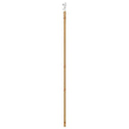 Porta Scorrevole Legno Massello Pino e Vetro Naturale 73,5 x 198,5 cm