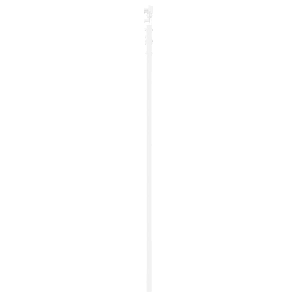 Porta Scorrevole Bianco 83 x 202 cm Legno Massello Pino e Vetro