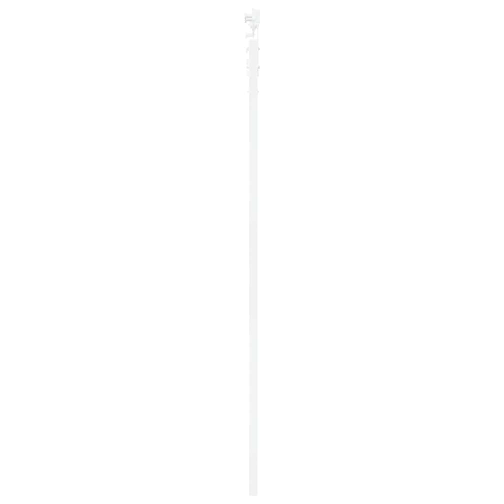 Porta Scorrevole Bianco 93 x 202 cm in Legno Massello di Pino e Vetro