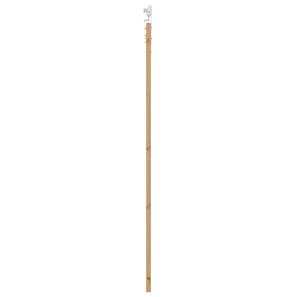 Porta Scorrevole Naturale 93 x 211 cm - Legno Massello Pino e Vetro