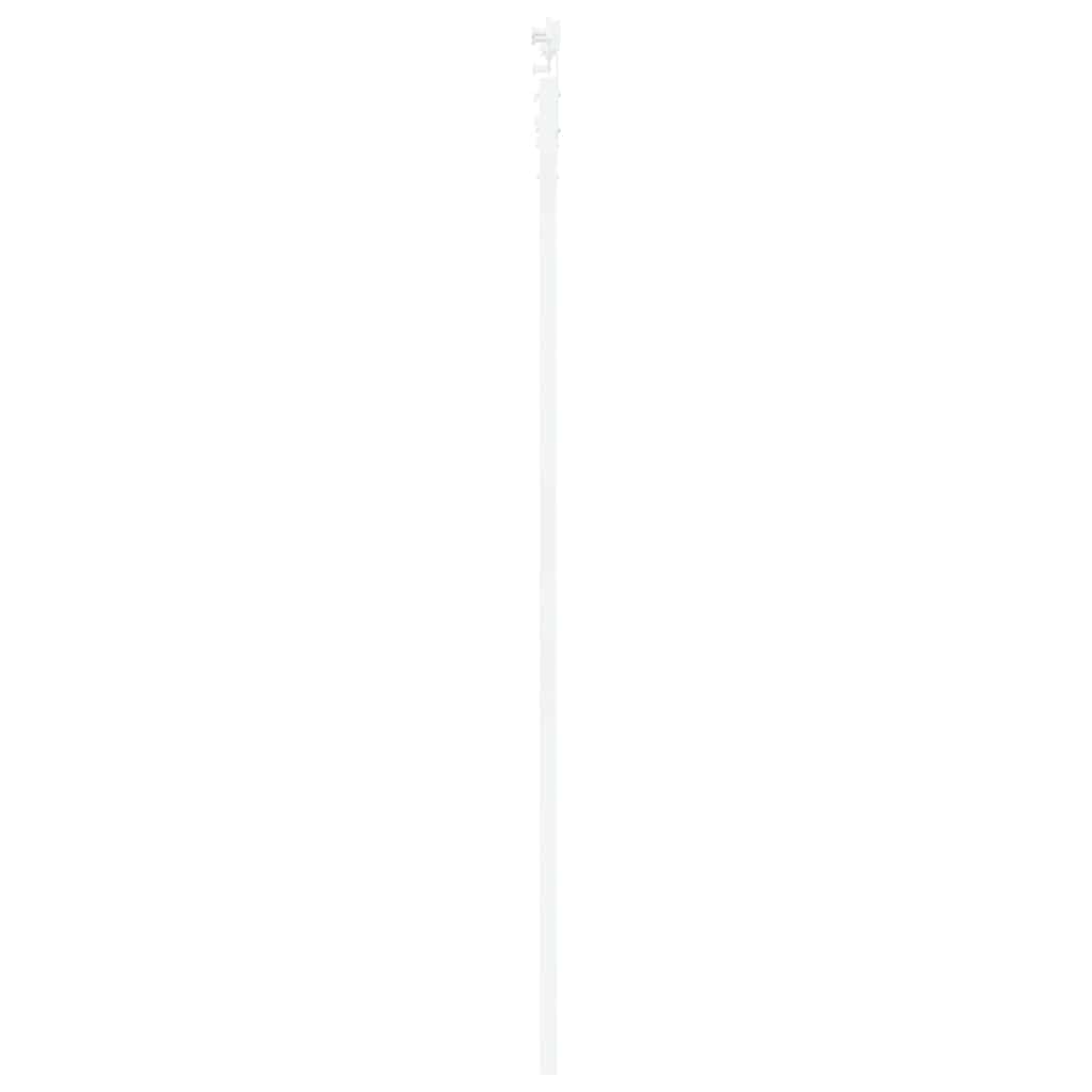 Porta Scorrevole Bianco 93 x 232 cm - Legno Massello Pino e Vetro