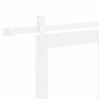 Porta Scorrevole Bianco 61 x 198,5 cm Legno Massello Pino e Vetro