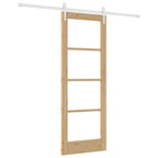 Porta Scorrevole Marrone 73.5 x 198.5 cm Legno e Metallo