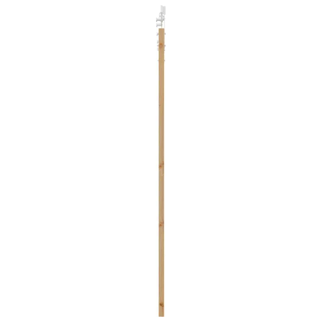 Porta Scorrevole Naturale 93 x 202 cm Legno Massello Pino e Vetro