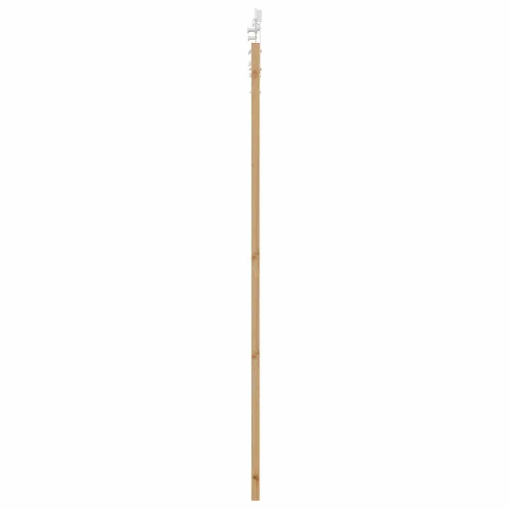 Porta Scorrevole Naturale 93 x 211 cm - Legno Massello di Pino e Vetro