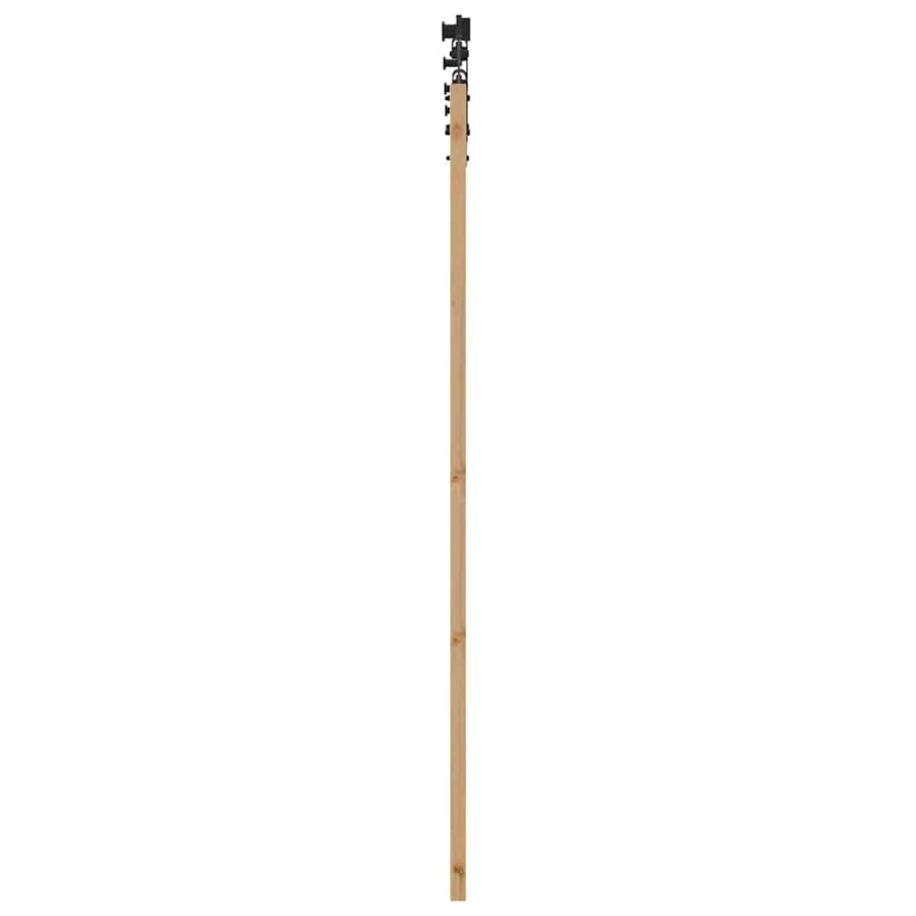 Porta Scorrevole ORKDAL Legno Massello Pino e Vetro 73,5 x 198,5 cm Naturale