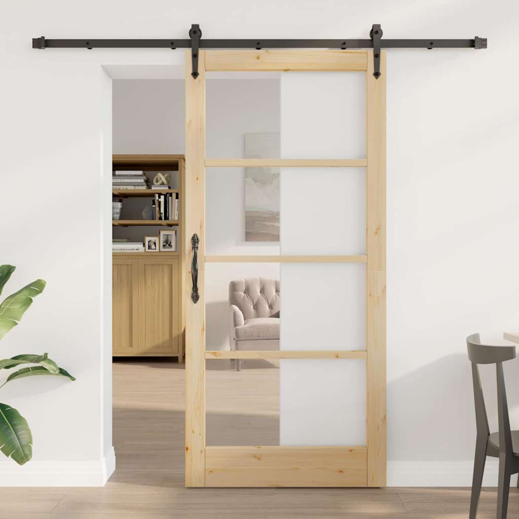 Porta scorrevole ORKDAL Naturale 93 x 202 cm