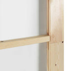 Porta scorrevole ORKDAL legno massello pino e vetro naturale 93 x 211 cm