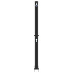 Doccia Solare da Esterno Nero 217 cm PVC e Alluminio