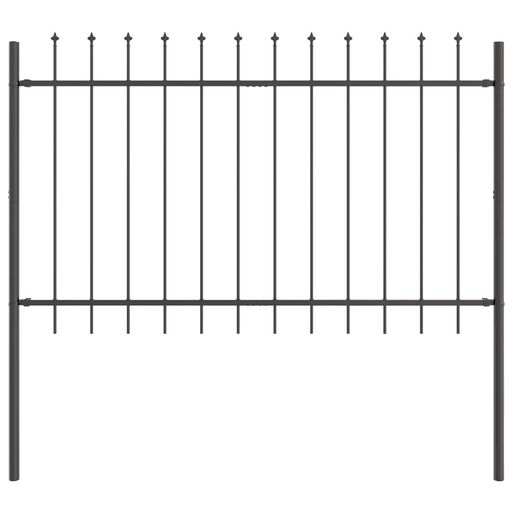 Recinzione per Giardino 2 pezzi Grigio 3,4 x 0,8 m