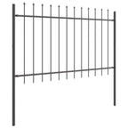 Recinzione per Giardino 2 pezzi Grigio 340 x 150 cm