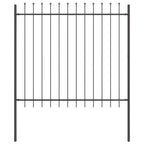 Recinzione per Giardino 2 pezzi Grigio 3,4 x 1,5 m
