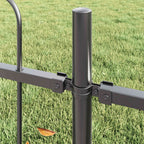 Recinzione da Giardino in Acciaio Grigio 3,4 x 0,6 m - 2 Pezzi