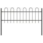 Recinzione da Giardino in Acciaio Grigio 3,4 x 0,6 m - 2 Pezzi