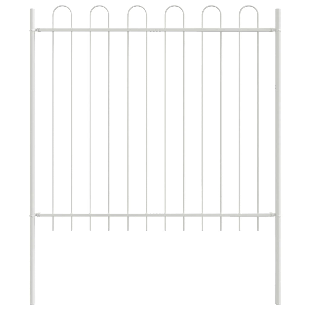 Recinzione per Giardino 2 pezzi Grigio 3,4 x 1 m Acciaio Verniciato
