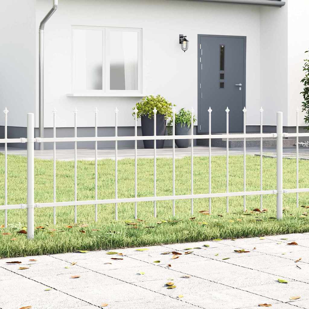 Recinzione per Giardino 2 pezzi Bianco 340 x 110 cm