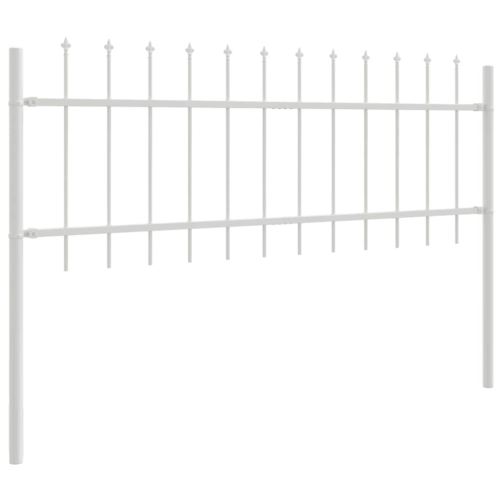 Recinzione per Giardino 2 pezzi Bianco 340 x 110 cm