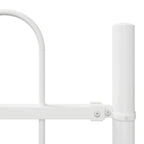 Recinzione per Giardino 2 pezzi Acciaio Verniciato Bianco 340 x 170 cm