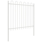 Recinzione da Giardino 2 pezzi Bianco 3,4 x 1,5 m Acciaio Verniciato