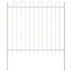 Recinzione per Giardino 4 pezzi Bianco 6,8 x 1 m Acciaio